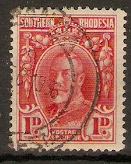 Southern Rhodesia 1931 1d Scarlet. SG16b.